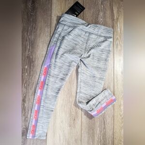 Nike Kids Gray and Purple DRI-FIT LEGGING Athletic Pants Size 5, 6, 6X